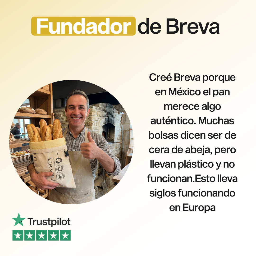 Bolsa Premium para Pan con Cera de Abeja