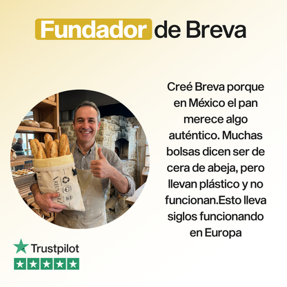 Bolsa Premium para Pan con Cera de Abeja